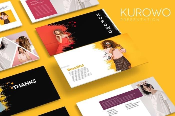 Gambar Presentasi KUROWO Powerpoint Template ppt pptx dari Impodio Kota Tangerang Selatan Tokopedia