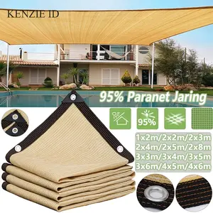 Paranet Kuning Jaring Paranet Pelindung Sinar UV SunShade Net 95%