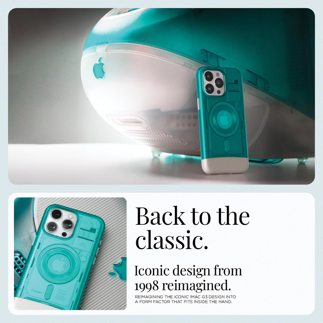 Spigen iPhone 15 Pro Case Magsafe Classic C1 Magfit - Bondi Blue ACS06743