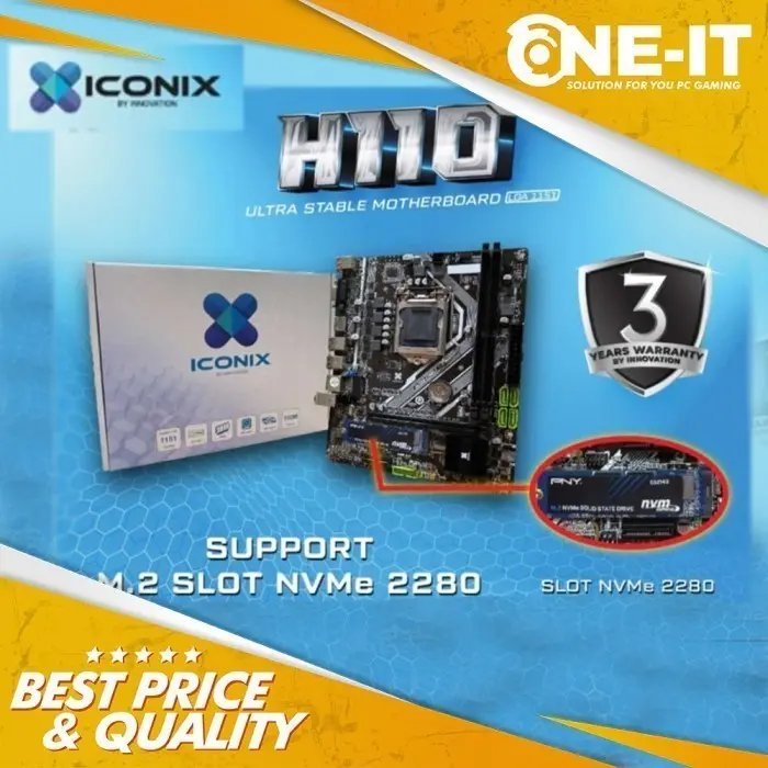 Motherboard Iconix H110 DA1 Intel LGA 1151 M.2 NVME H110DA1