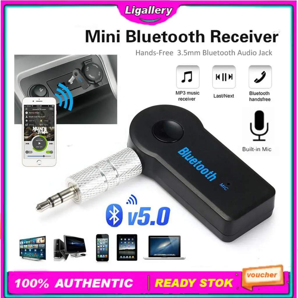 BLUETOOTH RECEIVER WIRELESS MUSIK MOBIL&RUMAH AUDIO RECEIVER 05 BT 530