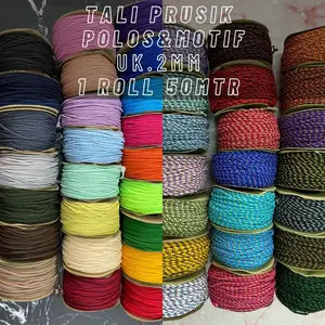 TALI PRUSIK/TALI GUNUNG GELANG S TERMURAH II 2 MM II 1 ROLL 50 MTR