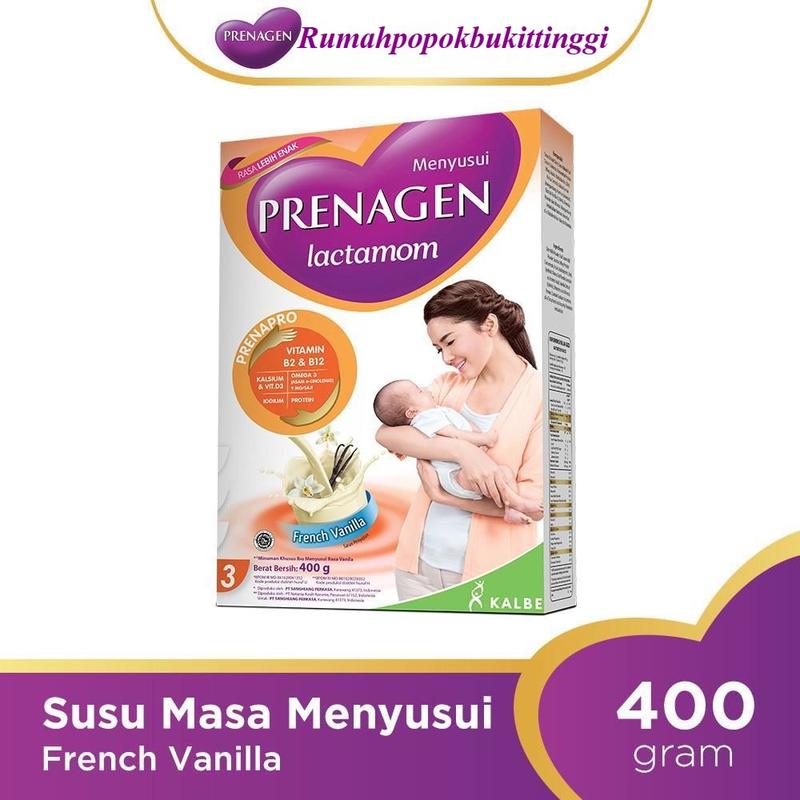 PRENAGEN LACTA FRENCH VANILLA 400GR | PELANCAR ASI | ASI BOOSTER 0