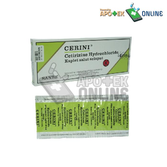 CERINI 10 MG STRIP 10 KAPLET