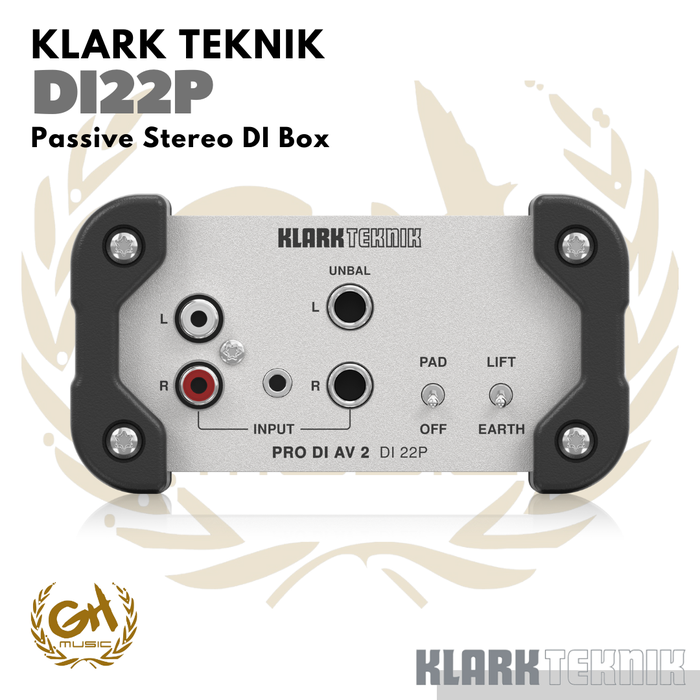 Gambar KLARK TEKNIK DI 22P Passive Stereo DI Box Direct Box | Pasif DI22 dari GH Music Store Kota Tangerang Selatan Tokopedia