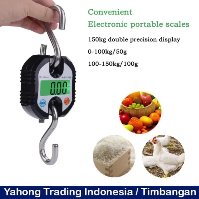 Timbangan Gatung Digital Buah Sayur Hewan Ikan 100kg 150kg