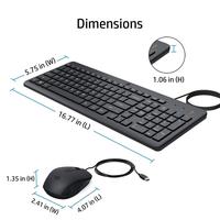 Gambar HP 150 Combo Keyboard and Mouse Wired USB GARANSI RESMI HP INDONESIA dari Trinity Memory Kota Administrasi Jakarta Barat 5 Tokopedia