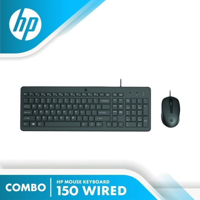 Gambar HP 150 Combo Keyboard and Mouse Wired USB GARANSI RESMI HP INDONESIA dari Trinity Memory Kota Administrasi Jakarta Barat Tokopedia