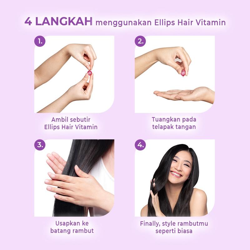ELLIPS HAIR VITAMIN RAMBUT MORROCAN OIL KEMASAN BOTOL 1ML ORI PER PCS 3