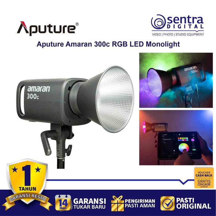 Gambar Aputure Amaran 300c RGB LED Monolight dari Sentra Digital Kota Surabaya Tokopedia