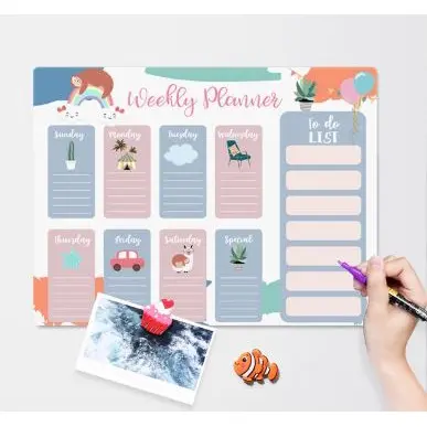 PR]] PAPAN TULIS KULKAS MAGNET White Board Magnetic Meal Planner Memo 0