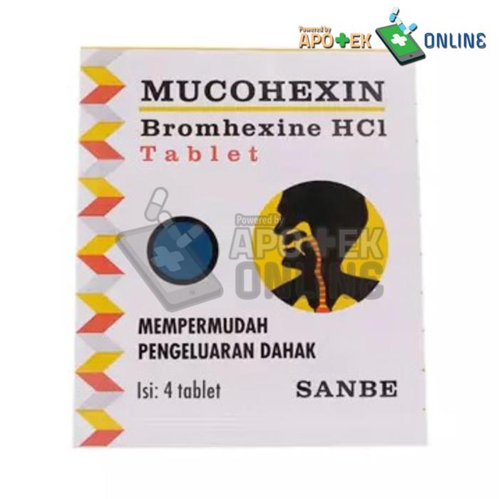 MUCOHEXIN 8 MG STRIP 4 TABLET