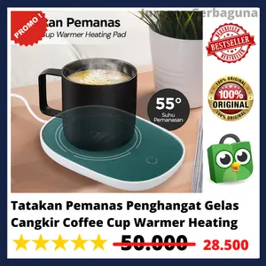 Tatakan Pemanas Penghangat Gelas Cangkir Coffee Cup Warmer Heating Pad