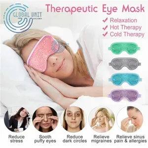 Hot & Cold Gel Beads Eye Mask - Penutup Kompres Mata Panas & Dingin C1