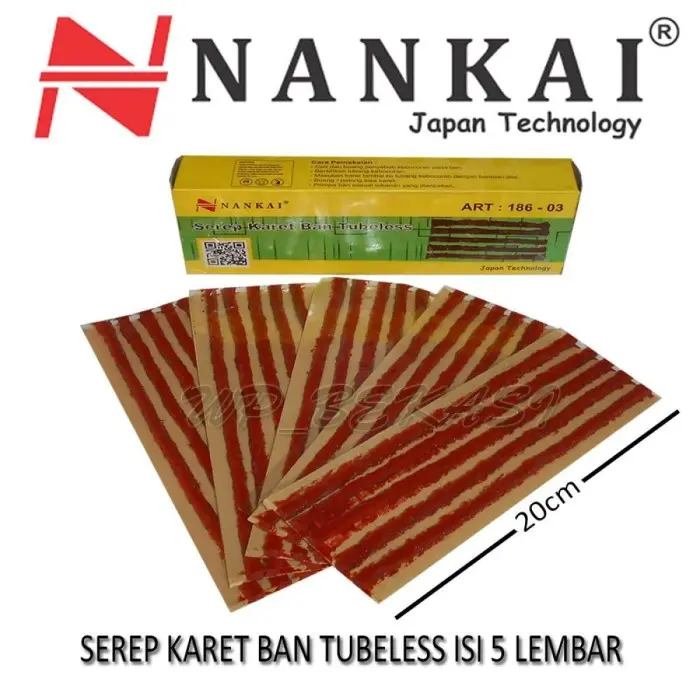 Karet Tambal Ban Tubles NANKAI REFILL Isi TUBLESS PROMO 1 PAK isi 25