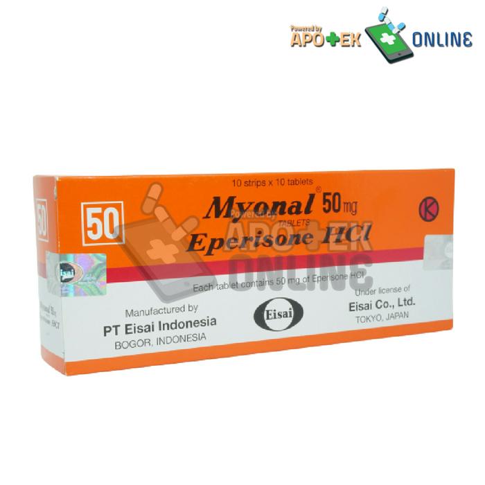 MYONAL 50 MG STRIP 10 TABLET