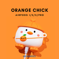 Gambar Airpods Case Orange Chick Gen 1 2 3 PRO Soft Silicone - Airpods Gen 3 dari Arceantics Kota Tangerang 4 Tokopedia