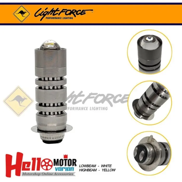 Lampu Depan Motor D2 Laser H6 hi lo Beam Cahaya Putih Kuning