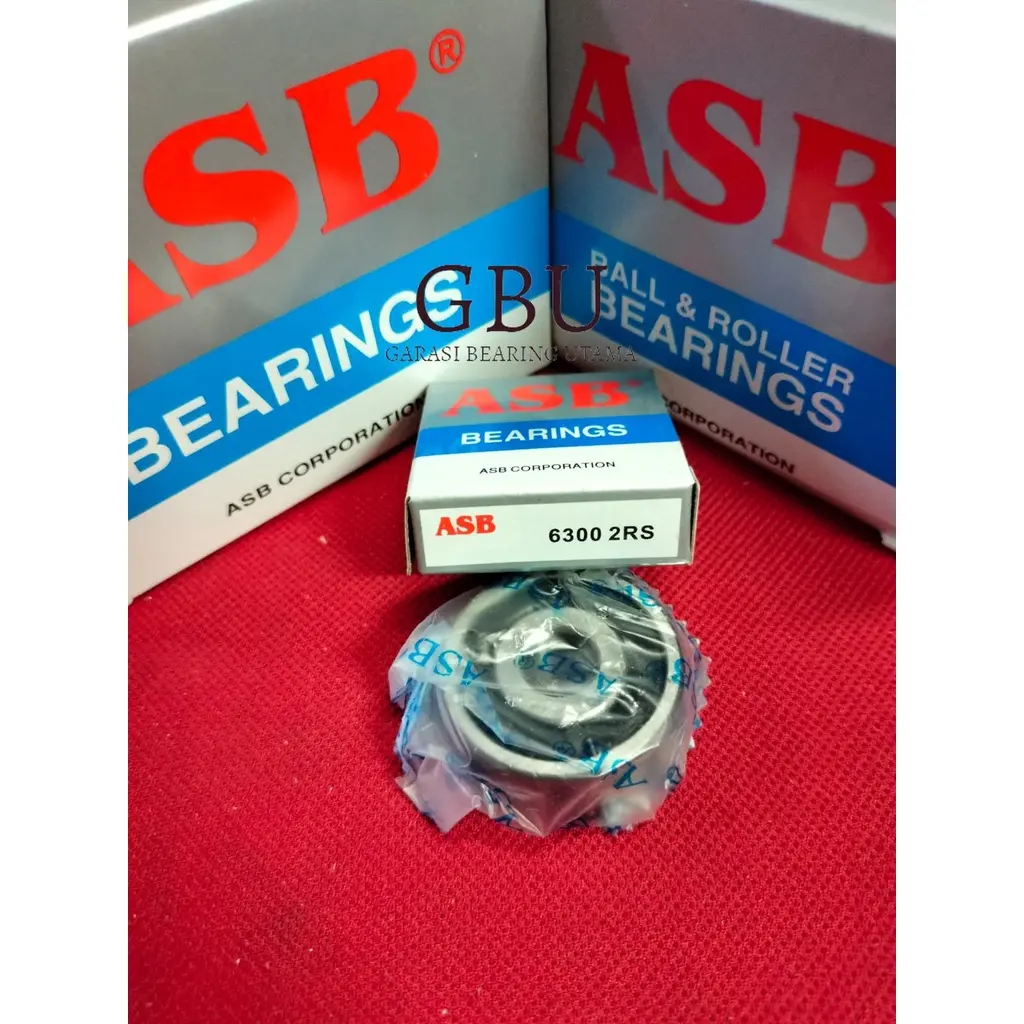 (Isi 10pc) Bearing 6300 2RS ASB ORIGINAL