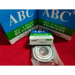 (isi 10pc) Bearing 6203 ZZ / 6203ZZ ABC ORIGINAL