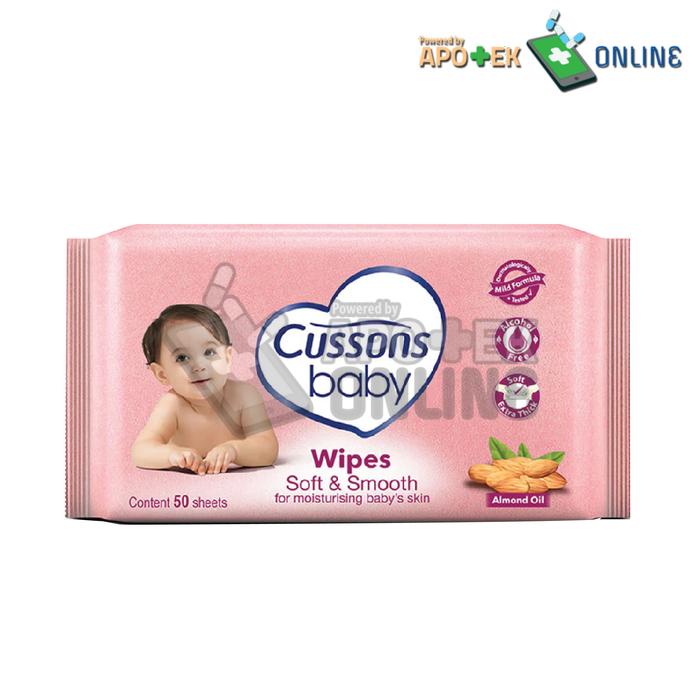 CUSSONS BABY WIPES 50 SACHET SOFT & SMOOTH