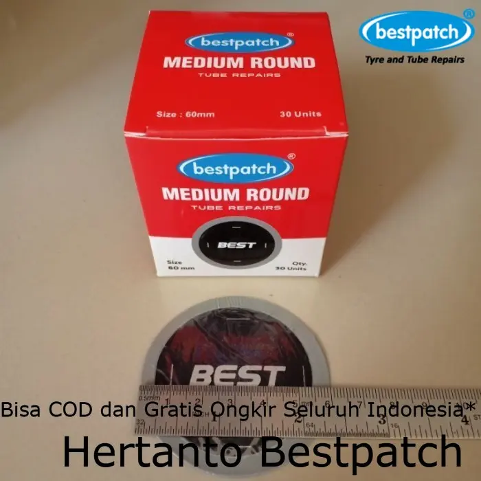 Tip Top Bestpatch Medium Round 60mm Per Pcs / Biji / Lembar