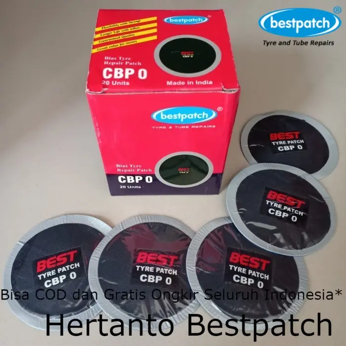 Bestpatch CBP0 - Tambal Ban Luar Tip Top Best Patch 1 Lembar / Biji 2