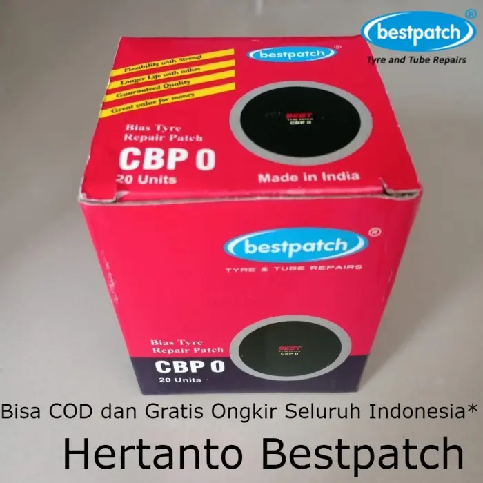 Bestpatch CBP0 - Tambal Ban Luar Tip Top Best Patch 1 Lembar / Biji 3