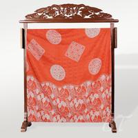 Gambar BATIK TRUSMI Kain Batik Viscose Cap Motif Mega Mendung Latak Orange HL dari BT Batik Trusmi Official Kab. Cirebon 1 Tokopedia