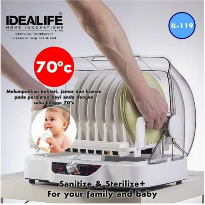 IDEALIFE Sterilizer Dish Dryer IL119 Mesin Pengering Piring IL-119 2