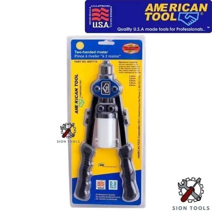 AMERICAN TOOL TANG RIVET / TWO-HANDED RIVERTER HEAVY DUTY 275 MM 2