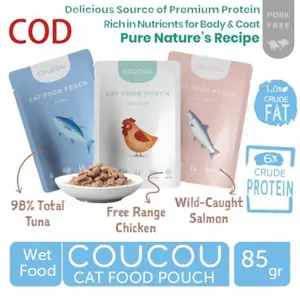 Wet Food Premium COUCOU Pouch 85gr ( Makanan Kucing Basah)