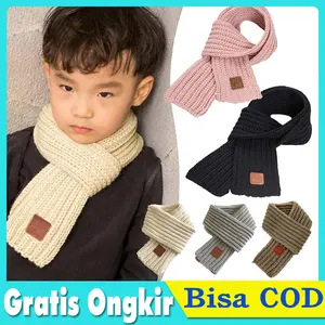 Syal Rajut Anak Musim Dingin Hangat Scraf Wool Winter Kids