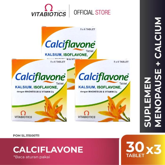 Vitabiotics Calciflavone 3 Box BPOM Calcium Isoflavones Mag D3 D 3