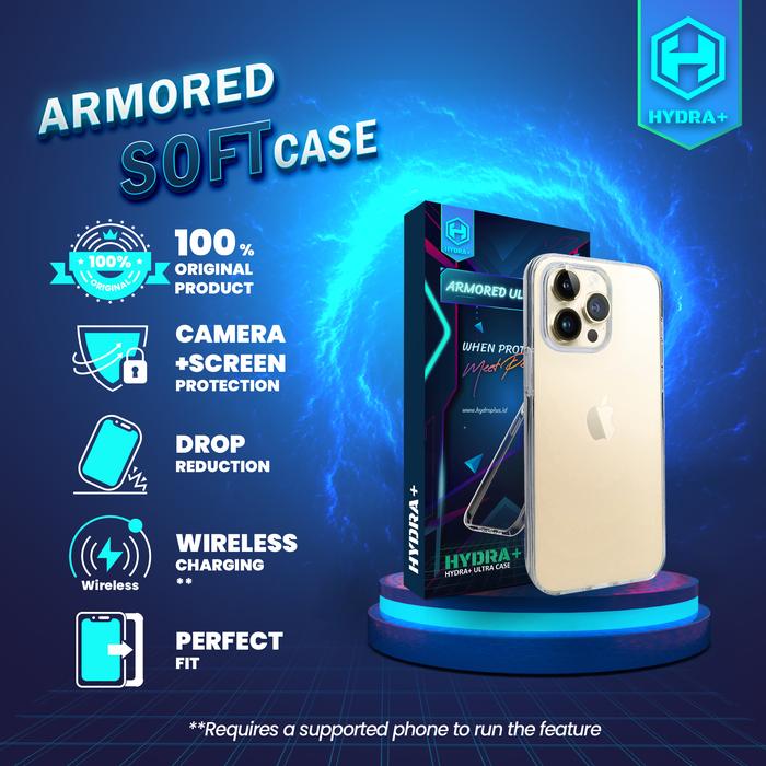 Gambar HYDRA+ iPhone 15 Pro Armored Soft Case - Casing Softcase dari HYDRA PLUS Kota Administrasi Jakarta Barat Tokopedia