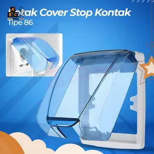 Kotak Pengaman Colokan Safety Cover Stop Kontak Listrik Biru