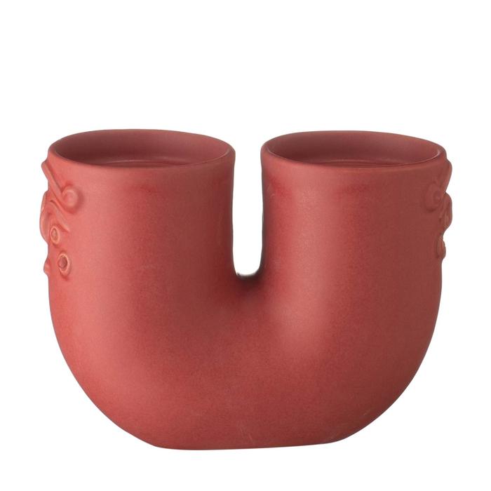 Gambar Candle Holder / Tempat Lilin U Jenggala Uwi 13 x 6 x 10 cm Merah dari Jenggala Keramik Bali Kab. Badung Tokopedia