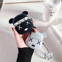 Gambar Airpods Case Kaws Bearbrick Gen 1 2 3 PRO Soft Silicone - Hitam, Airpods Gen 3 dari Arceantics Kota Tangerang 1 Tokopedia