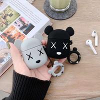 Gambar Airpods Case Kaws Bearbrick Gen 1 2 3 PRO Soft Silicone - Hitam, Airpods Gen 3 dari Arceantics Kota Tangerang 2 Tokopedia