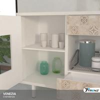 Gambar Buffet TV / Rak TV Minimalis Credenza Venezia I Furniture - Coffe Brown dari Trenz Furniture Kota Surabaya 5 Tokopedia