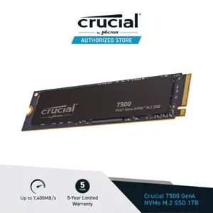 SSD Crucial T500 1TB - SSD Internal M.2 NVMe PCIe Gen4