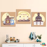 Gambar TENNESY HIASAN DINDING DAPUR ART AESTHETIC 20x20CM WALL DECOR KAYU  Pajangan Gantungan - S1-A dari Tennesy Kota Malang 1 Tokopedia