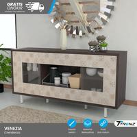 Gambar Buffet TV / Rak TV Minimalis Credenza Venezia I Furniture - Coffe Brown dari Trenz Furniture Kota Surabaya 3 Tokopedia