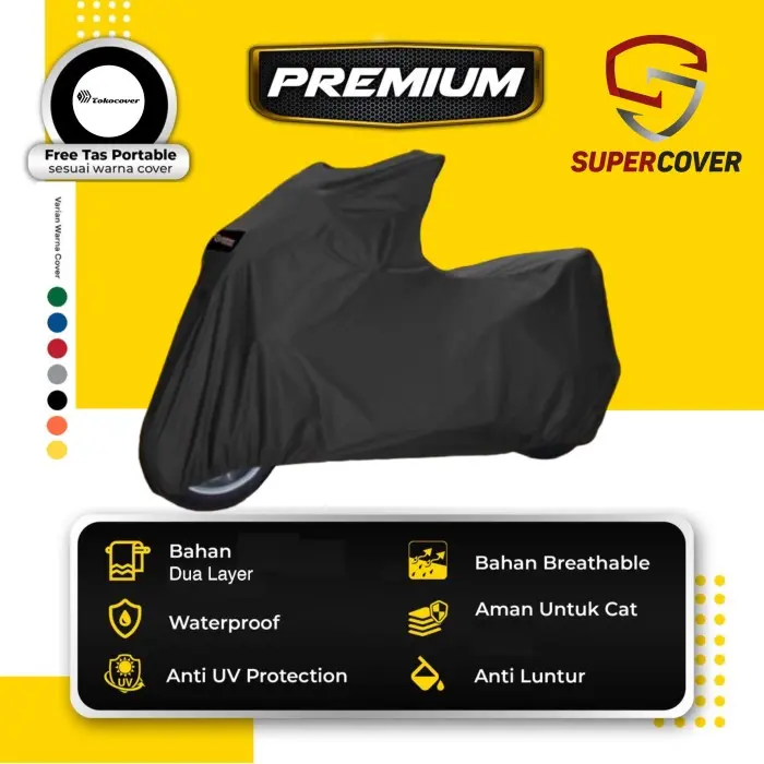 Cover motor Sarung motor PIAGIO Piaggio biru 4