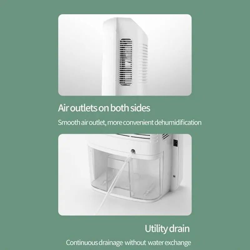 Dehumidifier Alat Penyerap Kelembapan Ruangan 25W 2.5L Pipa Pembuangan 1