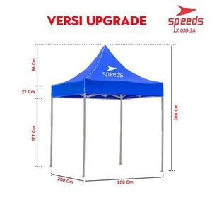 Speeds Tenda Lipat Uk 2X2 Ketebalan Besi 0.6 Mm 030-3 Murah