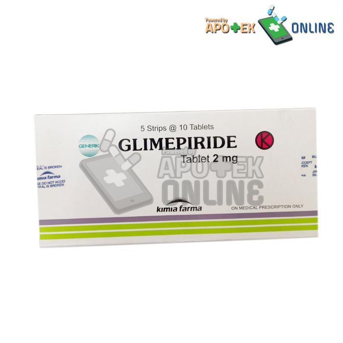GLIMEPIRIDE KIMIAFARMA 2 MG STRIP 10 TABLET