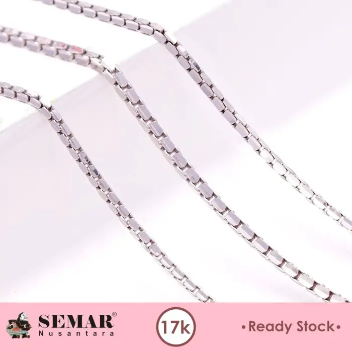 Gambar Kalung Santa Polos White Gold 17K Semar Nusantara - Normal, 1,9 - 2,2 gram dari Semar Nusantara Kab. Klaten 5 Tokopedia