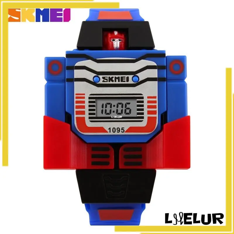 Jam Tangan Anak Model Robot SKMEI DG1095 Material PU 1