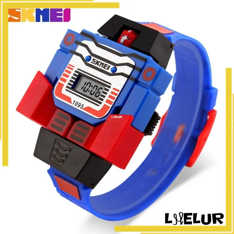 Jam Tangan Anak Model Robot SKMEI DG1095 Material PU 0